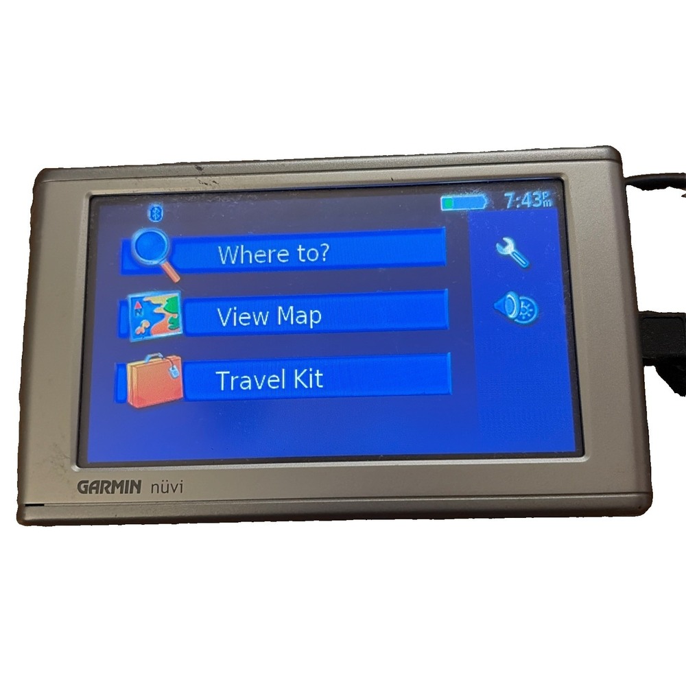 Garmin Nuvi 650 NA Silver 4.3" Touchscreen Rechargeable‎ GPS Navigator